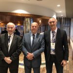 2019 EM Guadalajara mit WKF-Präsident Antonio Espinos, Giuseppe Puglisi